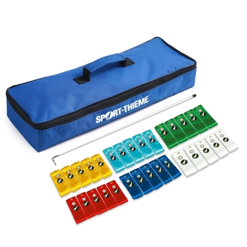 Sport-Thieme Gymnastikbänder-Set "Schule und Verein" - 5 m Schwungband für Gymnastik