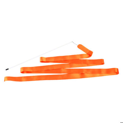 Gymnastikband 4m - Orange | Tanzband für Rhythmik und Schwungübungen