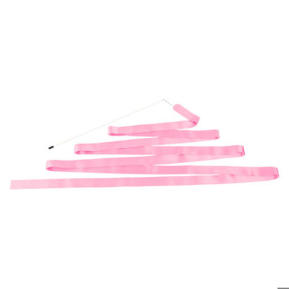 6 m Pink Gymnastikband mit Stab – Tanzband, Turnband und Rhythmikband