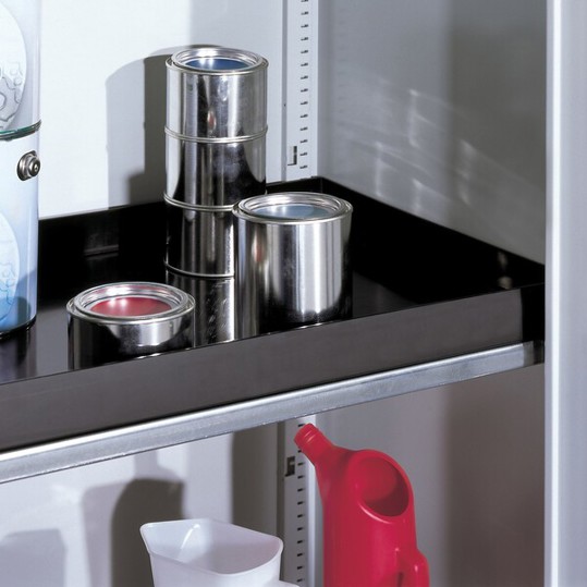 Fachboden mit PE-Auffangwanne für C+P Umweltschrank - Breite 103079-YY | Sicherheitsschrank