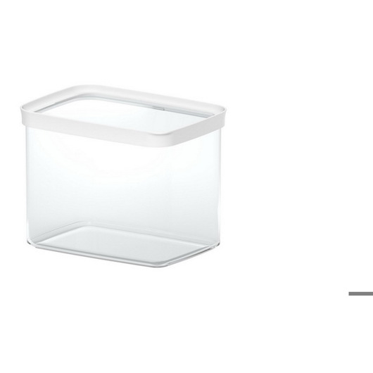 EMSA OPTIMA Schüttdose mit Deckel - 4,4 Liter - Weiß & Transparent - Perfekte Aufbewahrungslösung