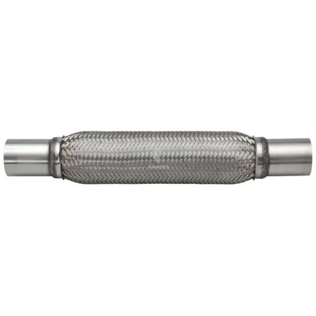 Edelstahl Flexrohr Hosenrohr mit Anschlussstutzen 56 x 240 mm - KFZ Abgasanlage