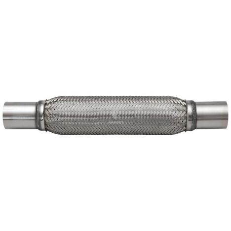 Edelstahl A2 Hosenrohr mit Anschlussstutzen - 71 x 200 mm für Flexrohr Abgasanlage KFZ