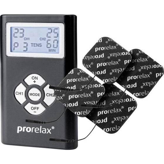 Prorelax Blackline Elektrostimulationsgerät für Muskelstimulation – Effektive Schmerztherapie & Muskelaufbau