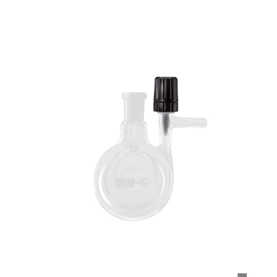 Lenz PTFE-Ventilhahn Schlenk-Kolben – 100 ml, NS 14/2 | Stickstoff-Rundkolben