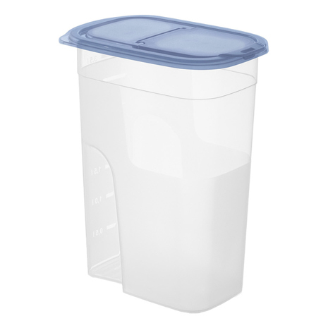 Rotho SUNSHINE Rechteckiger Aufbewahrungscontainer 4,1 l - Blau & Transparent
