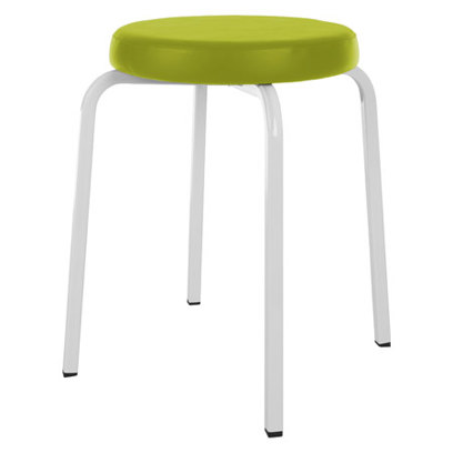 Exklusiver Gymnastikhocker mit Komfort-Polster - Ø 38 cm, Sitzhöhe 51 cm - Limone (für Körpergrößen 180-195 cm)