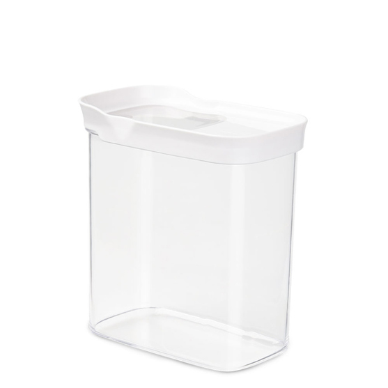 EMSA Optima Rechteckiger Container 1,6 l - Transparent/Weiß