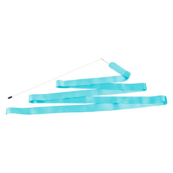 Gymnastikband mit Stab - 4 m - Hellblau - Ideal für Tanz und Rhythmik