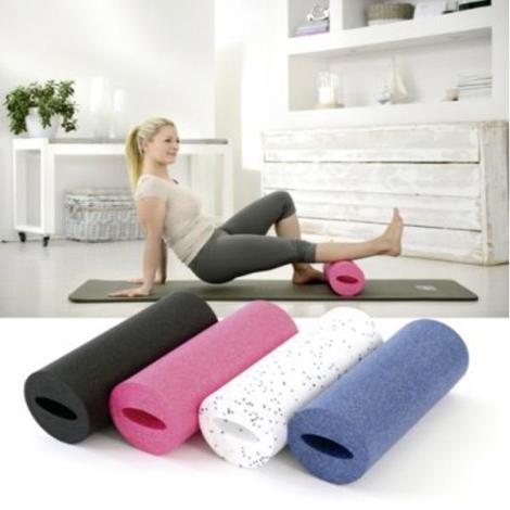 SISSEL Myofascia Roller - Schwarz, 40 x 15 cm | Pilates-Rolle für effektives Faszien-Training