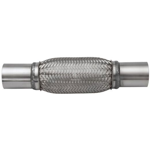 Edelstahl A2 Hosenrohr mit Anschlussstutzen - 51 x 180 mm für KFZ Abgasanlage