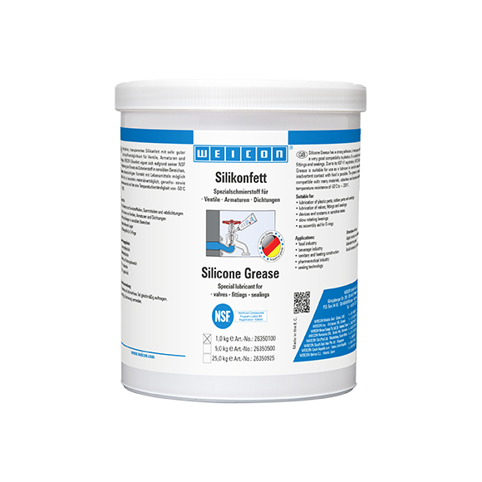 Lebensmittelechtes Silikonfett - 1 kg | Farblos & Transluzent | Hochwertiges Schmierfett