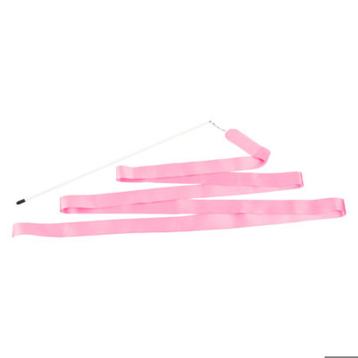 4m Pinkes Gymnastikband mit Stab – Tanzband, Turnband, Rhythmikband & Schwungband